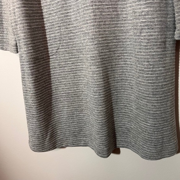 J. Jill NEW Women Textured Rayon Blend Gray  Long Sleeve Dress Easy Wear Medium - Picture 10 of 15